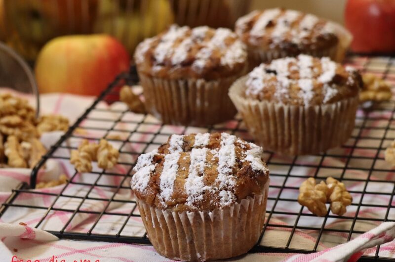 Apfel-Nuss-Muffinsvegan und glutenfrei